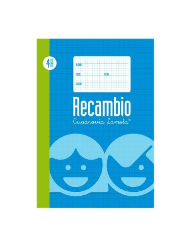 Recambio Lamela Folio Cuadrovia 4 Mm 70Gr 100 Hojas