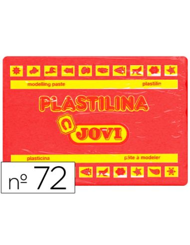 Plastilina Jovi 72 Rojo Unidad Tamaño Grande