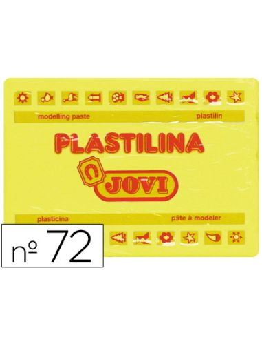 Plastilina Jovi 72 Amarillo Claro Unidad Tamaño Grande