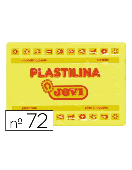 Plastilina Jovi 72 Amarillo Claro Unidad Tamaño Grande