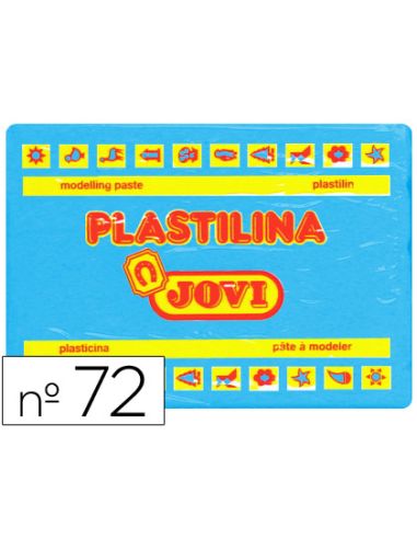 Plastilina Jovi 72 Azul Claro Unidad Tamaño Grande