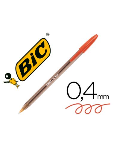 Boligrafo Roja Bic Cristal Original Tinta Roja Unidad