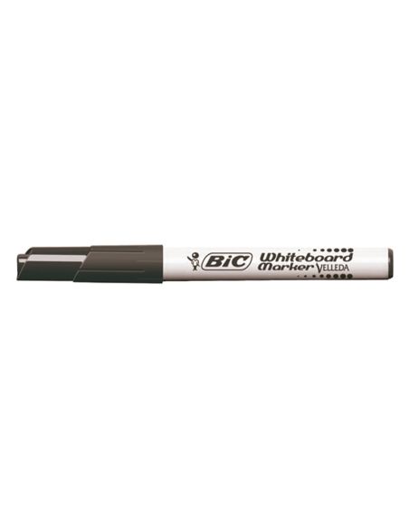 Rotulador Negro Bic Velleda Para Pizarra Punta Redonda 1,4 Mm