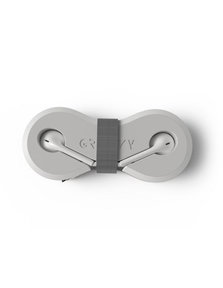 Auriculares Groovy Con Microfono Y Estuche Conector Jack 3,5 Mm Color Blanco
