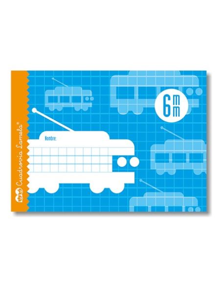 Libreta Lamela 1/4 Cuadrovia 6 Mm 16 Hojas Apaisado