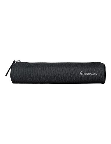 Estuche Portatodo Liderpapel Slim Cilindrico 220X45Mm Negro