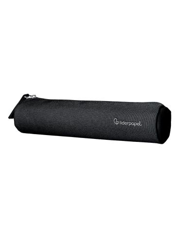 Estuche Portatodo Liderpapel Slim Cilindrico 220X45Mm Negro